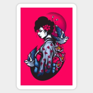 Geisha Girl Sticker